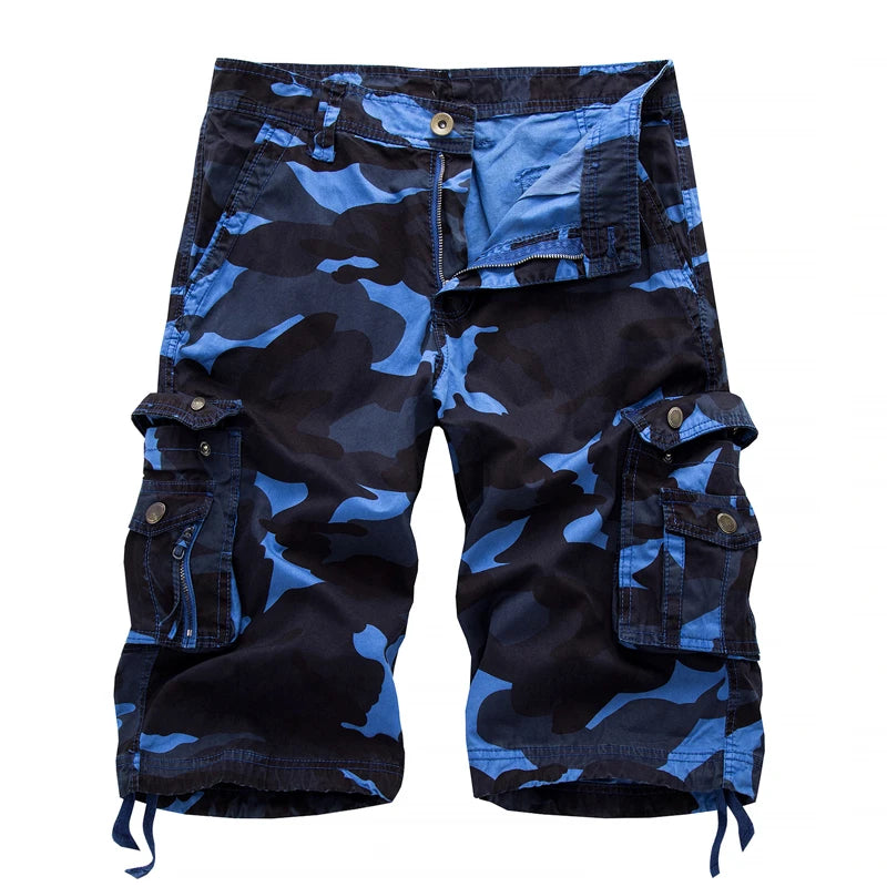 2024 Summer New Men's Casual Camouflage Cargo Shorts